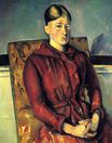 Madame Cezanne with a yellow armchair 1890