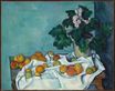 Поль Сезанн - Натюрморт с яблоками и горшком первоцвета 1890