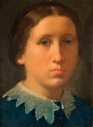 Эдгар Дега - Маргарита, сестра художника 1855-1857