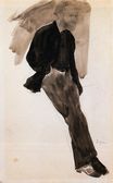 Эдгар Дега - Эдуард Мане стоя 1868
