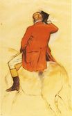 Эдгар Дега - Всадник в красном фраке 1868
