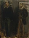 Эдгар Дега - Двое мужчин 1869