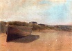 Эдгар Дега - Лодка на пляже 1869