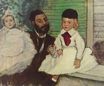 Эдгар Дега - Граф Лепик и его дочери 1870