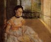 Эдгар Дега - Женщина сидит на балконе 1872
