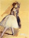 Эдгар Дега - Танцовщица стоя, этюд 1872
