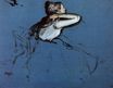 Эдгар Дега - Сидящая танцовщица в профиль 1873