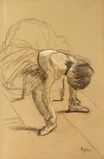 Эдгар Дега - Сидящая танцовщица поправляет обувь 1876