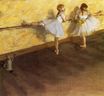 Эдгар Дега - Танцовщицы тренируются у станка 1877