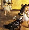 Эдгар Дега - Балетный класс, танцевальный зал 1880