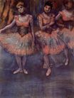 Эдгар Дега - Три танцовщицы перед упражнениями 1880