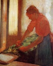 Эдгар Дега - Женщина гладит 1880