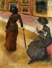 Эдгар Дега - Мэри Кассат в Лувре 1880