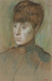 Эдгар Дега - Голова женщины 1884