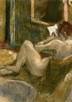 Эдгар Дега - Обнаженная со спины за чтением 1885