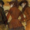 Эдгар Дега - Три женщины на скачках 1885