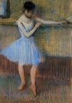 Эдгар Дега - Танцовщица в синем у станка 1889