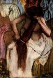 Эдгар Дега - Сидящая женщина расчесывает волосы 1890