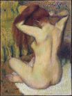 Эдгар Дега - Женщина расчесыват волосы 1890