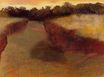 Эдгар Дега - Пшеничное поле и полоса леса 1893