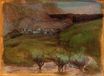 Эдгар Дега - Оливковые деревья на фоне гор 1893