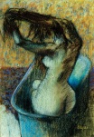 Эдгар Дега - Женщина принимает ванну 1894