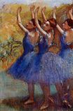 Эдгар Дега - Три танцовщицы в фиолетовых пачках 1896