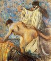 Эдгар Дега - Женщина выходит из ванной 1898