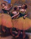 Эдгар Дега - Три танцовщицы в зеленых корсажах 1900