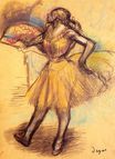 Эдгар Дега - Танцовщица с веером, этюд 1900