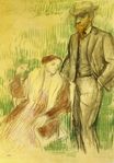 Эдгар Дега - Этюд для портрета 1904