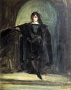 Эжен Делакруа - Автопортрет в образе Гамлета 1821