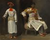 Эжен Делакруа - Два ракурса индийца из Калькутты, сидя и стоя 1823-1824
