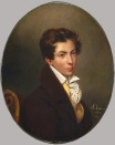 Эжен Делакруа - Портрет Эжена Берни д'Увилла 1828