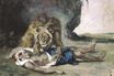 Лев, раздирающий труп 1847-1850