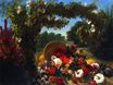 Эжен Делакруа - Корзинка цветов опрокинутая в парке 1848-1849