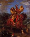Эжен Делакруа - Арабский воин верхом на лошади 1849