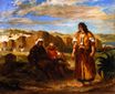 Вид Танжера с двумя сидящими арабами 1852-1853