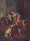 Алжирская женщина с собакой 1854
