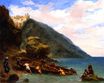Эжен Делакруа - Вид Танжера с моря 1856-1858