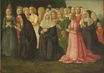 Герардо ди Джованни Дель Фора - Фрагмент картины, Группа Мужчин с Четками 1481-1497г