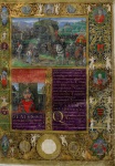 Иллюстрация к Благовещению и некоторым сценам из Божественной комедии Данте. 1474-1475г 