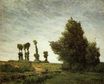 Поль Гоген - Пейзаж с тополями 1875