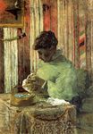 Поль Гоген - Вышивальщица, Метте Гоген 1878