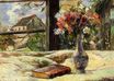 Поль Гоген - Натюрморт. Ваза с цветами у окна 1881