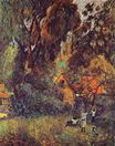Гоген Поль - Хижина под деревьями 1887