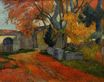 Paul Gauguin - Lane at alchamps, Arles 1888
