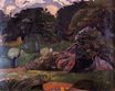 Пейзаж Бретани и женщина с мешком 1889