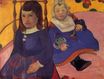 Paul Gauguin - Portrait of two children. Paul and Jean Schuffneker 1889