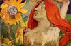 Paul Gauguin - Redheaded woman and sunflowers 1890
